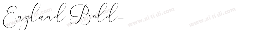 England Bold字体转换